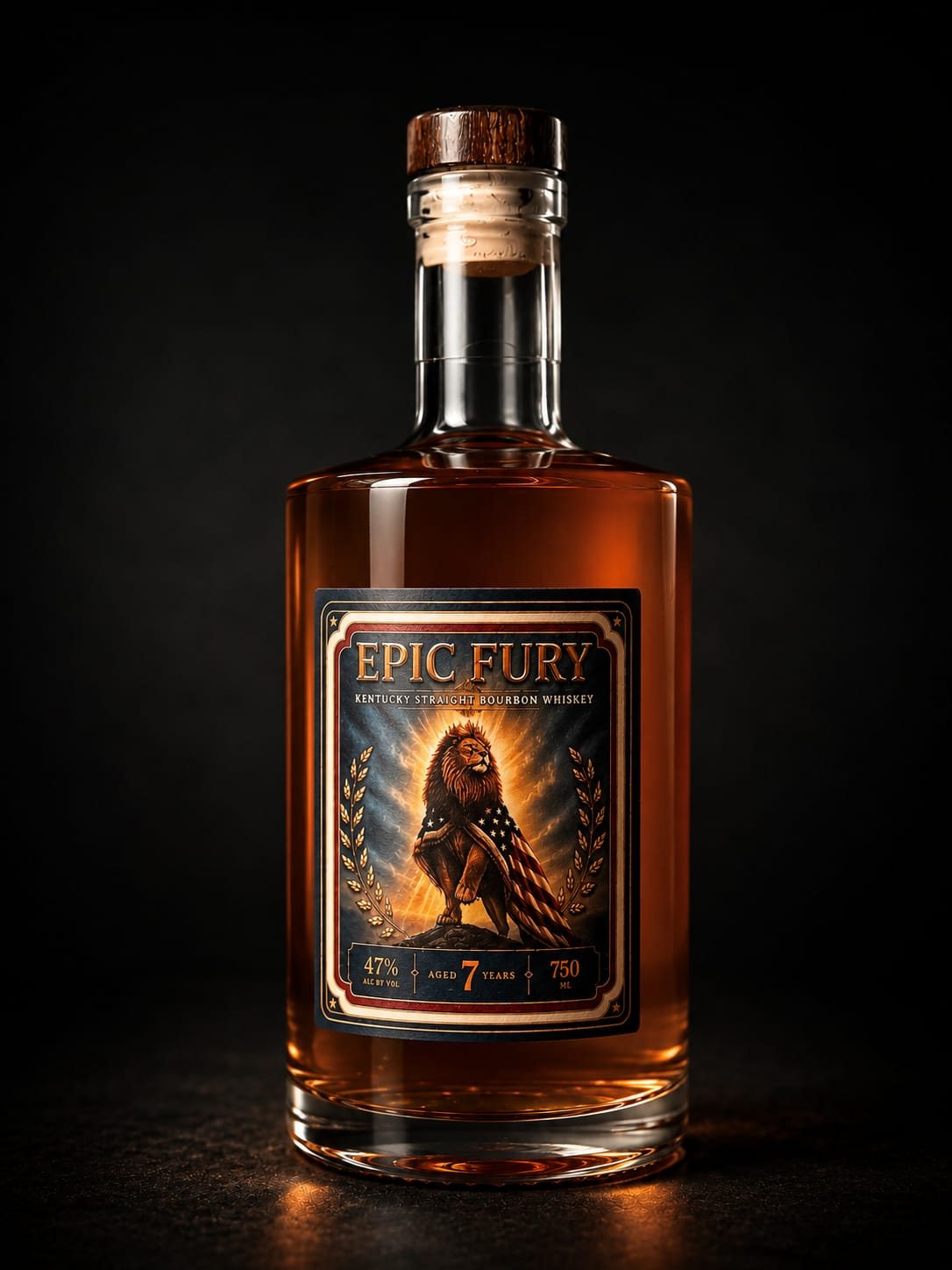 Front of the Epic Fury bottle